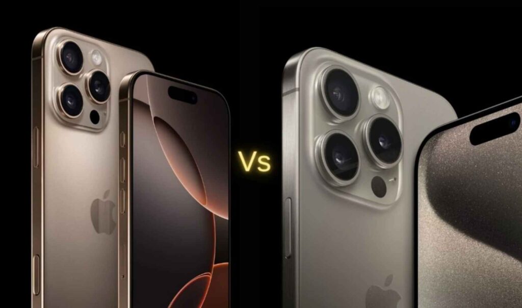 differences between iphone 16 and 15 pro max