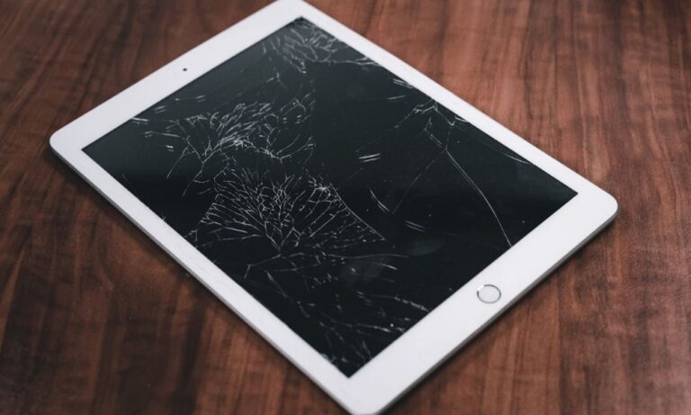 Cracked iPad Screen